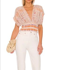 NWT Free people next vacation top blouse